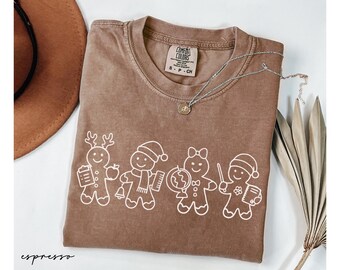 Gingerbread Teacher Christmas Shirt, Comfort Colors® Holiday Tee, Cute Gift For School Staff, Teacher Team Shirt, Teacher Christmas Sweater