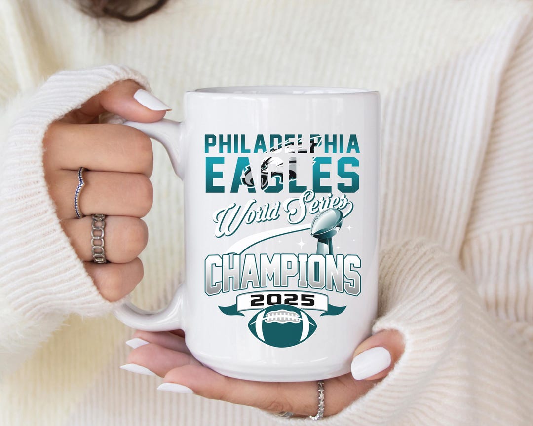 Philadelphia Eagles Super Bowl LIX Champions Mug, Eagles Game Day ...