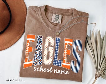 Custom Mascot Shirt, School Spirit Tee, Personalized Comfort Colors® Teacher Shirt, Custom Back To School Team Name T-Shirt, Game Day Shirt