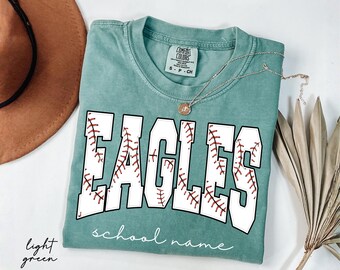 Custom Mascot Shirt, School Spirit Tee, Personalized Comfort Colors® Teacher Shirt, Custom Back To School Team Name T-Shirt, Game Day Shirt