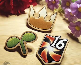 Mentor Sprout Vuln -  FFXIV Wooden Printed Pins