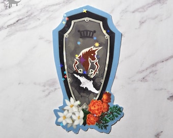 Haurchefant's Shield - Holographic Vinyl Sticker