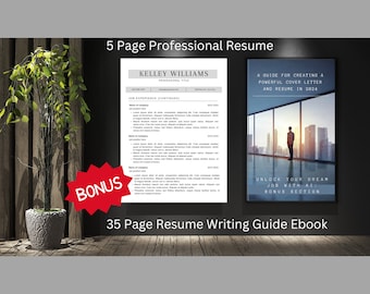 Professional Resume, ATS Friendly Resume Template, Cover Letter and References Template, Resume Template Word Instant Download, CV Template