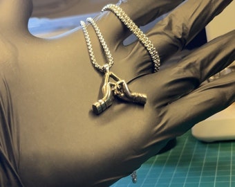 Handmade Sterling Silver 925 Sukuna Pendant - Jujutsu Kaisen