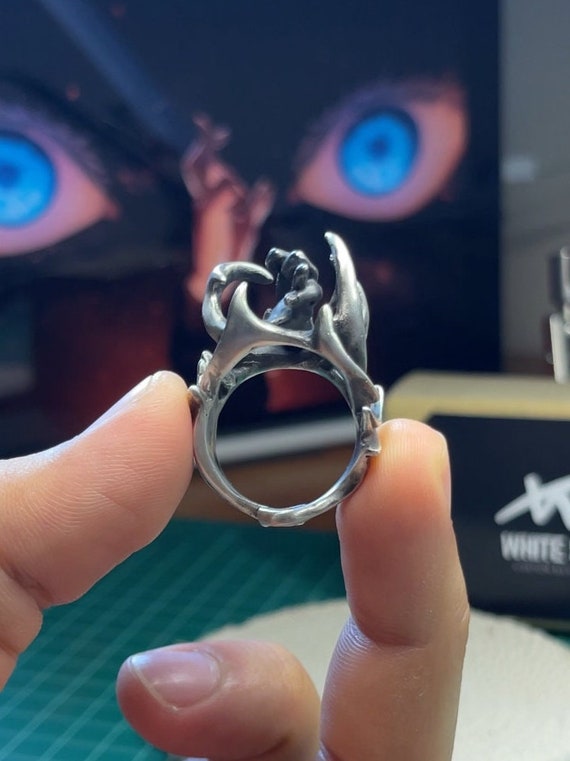Gojo Satoru Ring (unlimited Void) Handmade Silver Ring - Anime Gojo Satoru Ring (unlimited Void) Handmade Silver Ring - Anime