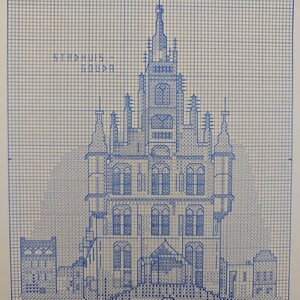 Stadhuis - Gouda Castle and More Patterns from Counted Thread a Vintage Needlework Magazine ©1984 | Instant Download | PDF