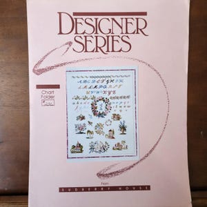 Designer Series sampler chart #236 from Sudberry House, vintage sampler pattern victorian cross stitch designs