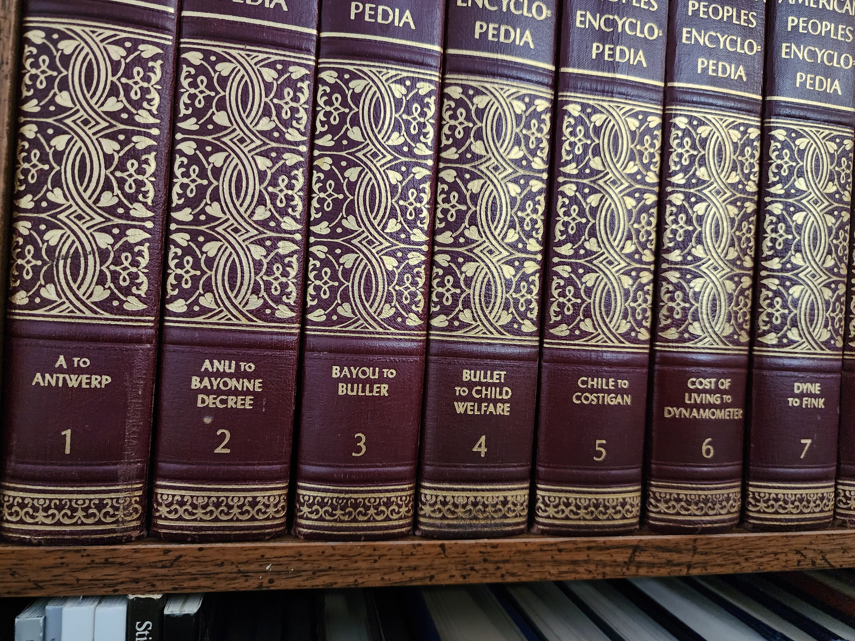 The American Peoples Encyclopedia Numbered Volumes and Year The American Peoples Encyclopedia Numbered Volumes and Year