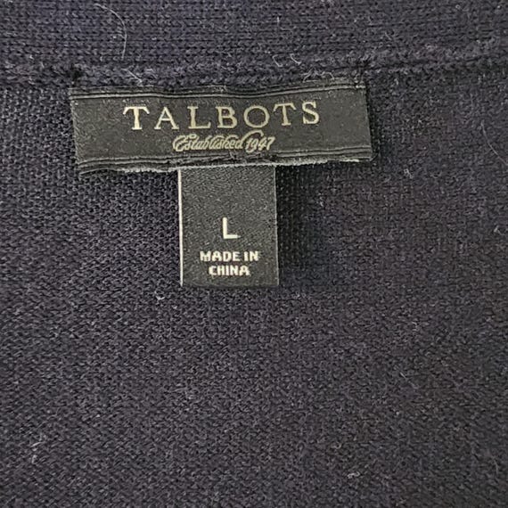L Black Basic Buttoned Cardigan by Talbots Long S… - image 2