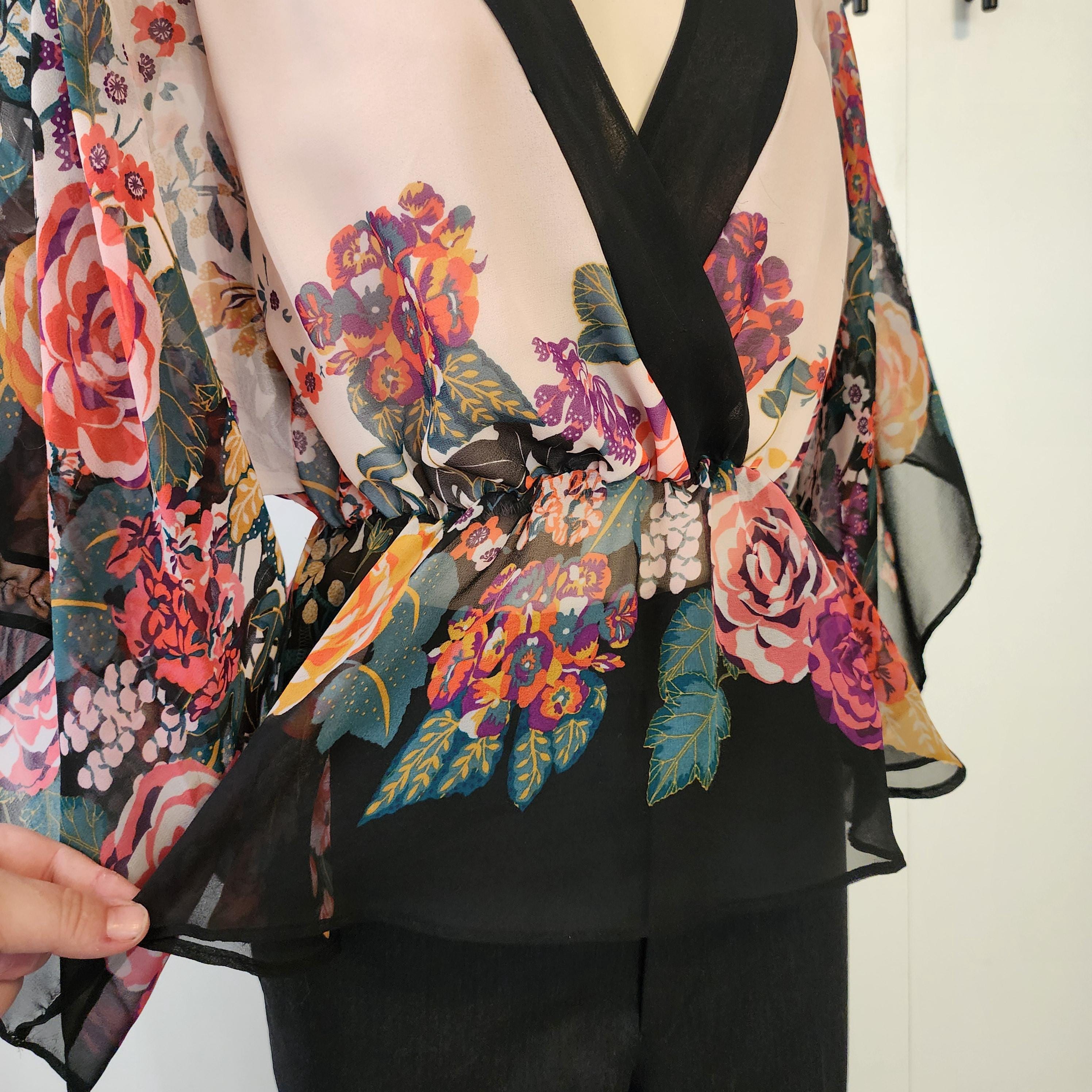 Sheer Peplum Blouse - Etsy