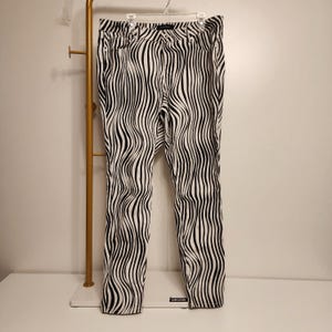Late 1990s VERSACE Zebra Pattern Pants Vintage Zebra Pants -