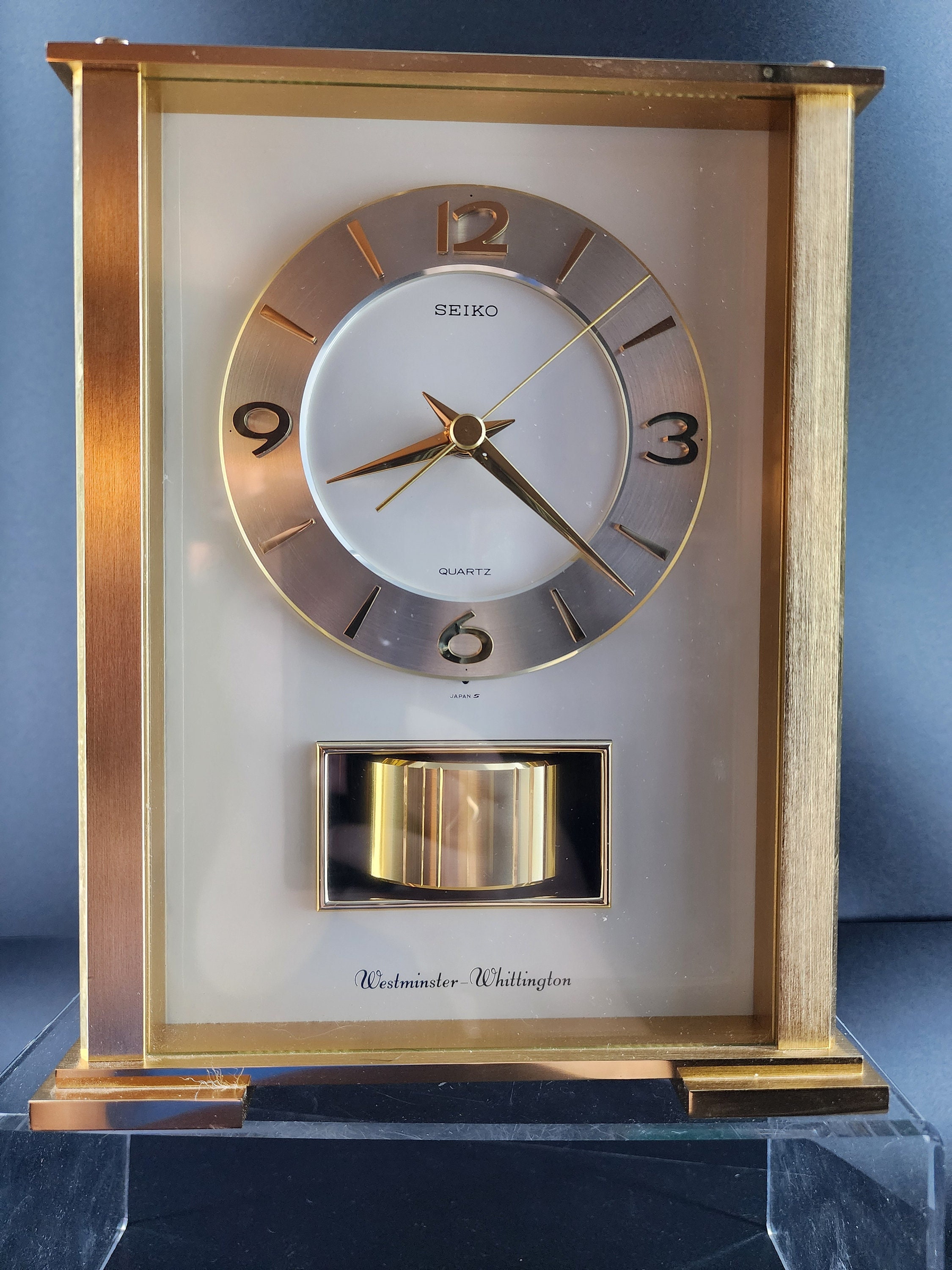 Clock Mechanism Replacement With Pendulum And Chime Seiko Quartz