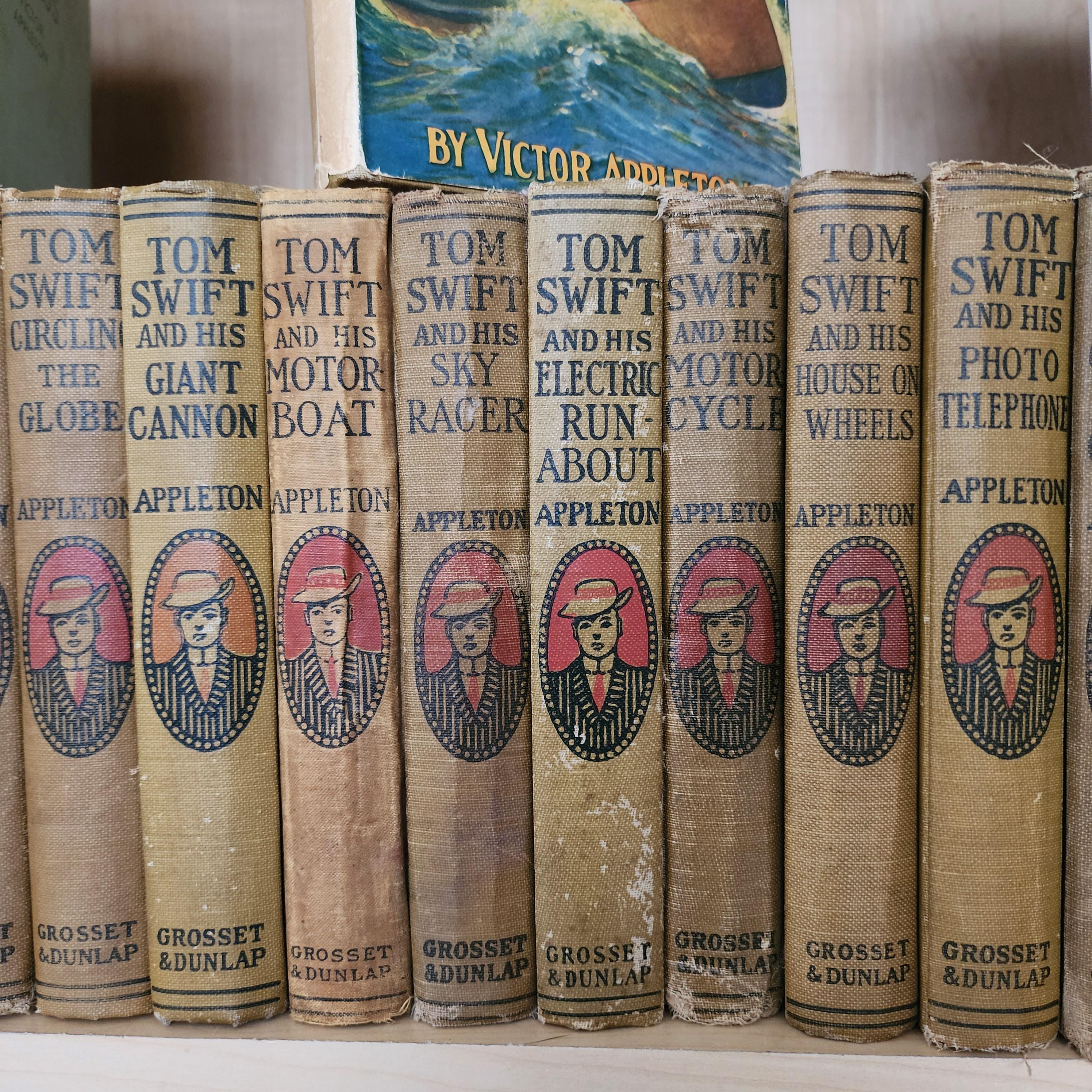 Tom Swift series books by Victor Appleton, sold individually, antique collectible young adult book