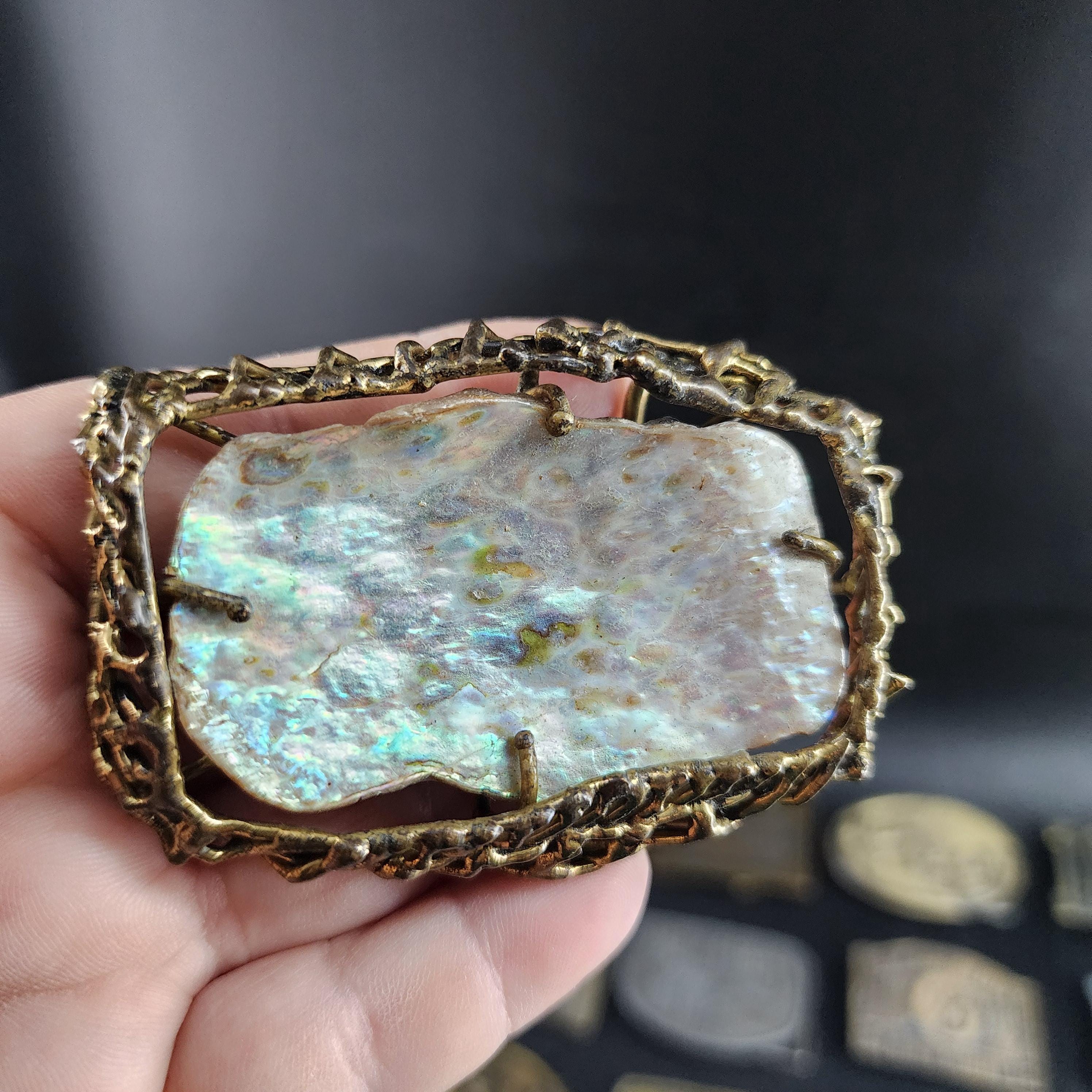 80s vintage abalone mother of pearl sexy beach mermaid goddess belt OS Abalone Belt - Etsy main image 4