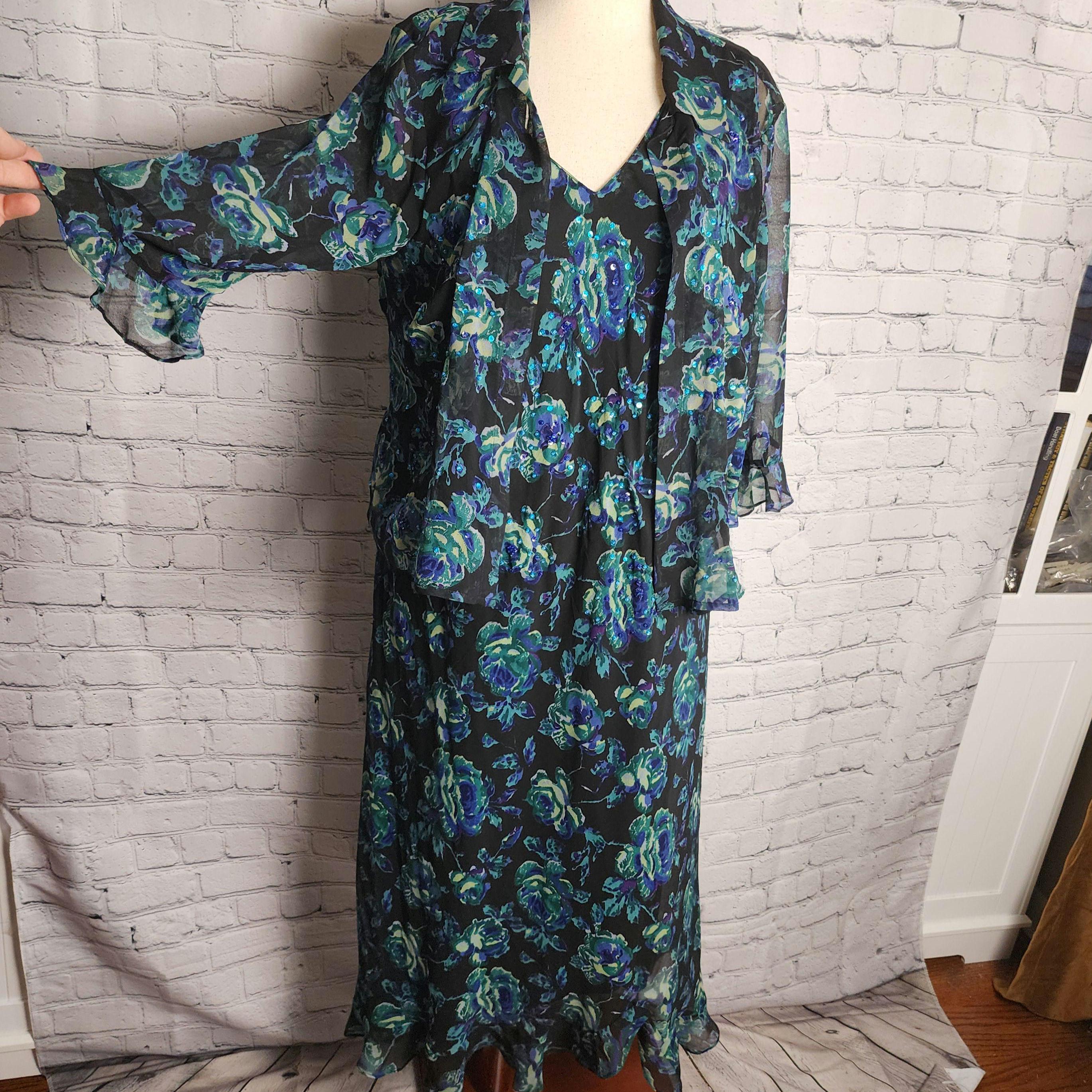 Green Dress With Matching Jacket - Etsy