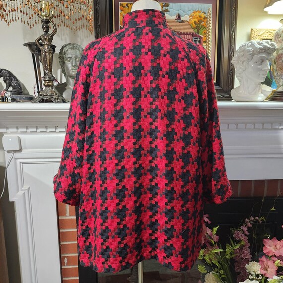 1X Houndstooth Coat Choice of Blue, Red, or White… - image 11