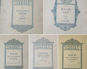 Schirmer's Library Antique Piano Music Books sold individually