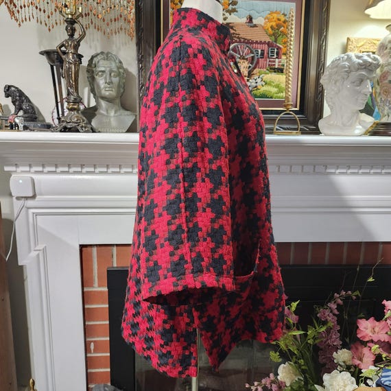 1X Houndstooth Coat Choice of Blue, Red, or White… - image 8