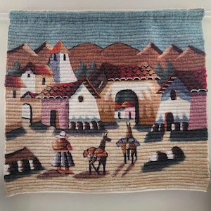 Vintage Peruvian Tapestry - Etsy