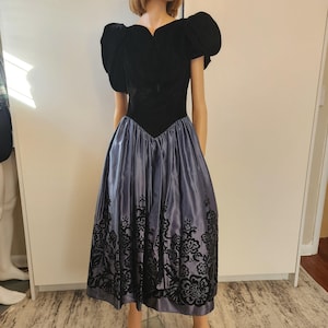 80s prom dress size 8 Zum Zum 80s Vtg Prom Sz 7-8 With Lace & Sequins Acetate Rayon Silky Fabrics