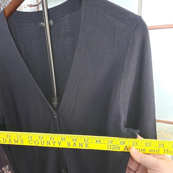 L Black Basic Buttoned Cardigan by Talbots Long S… - image 6