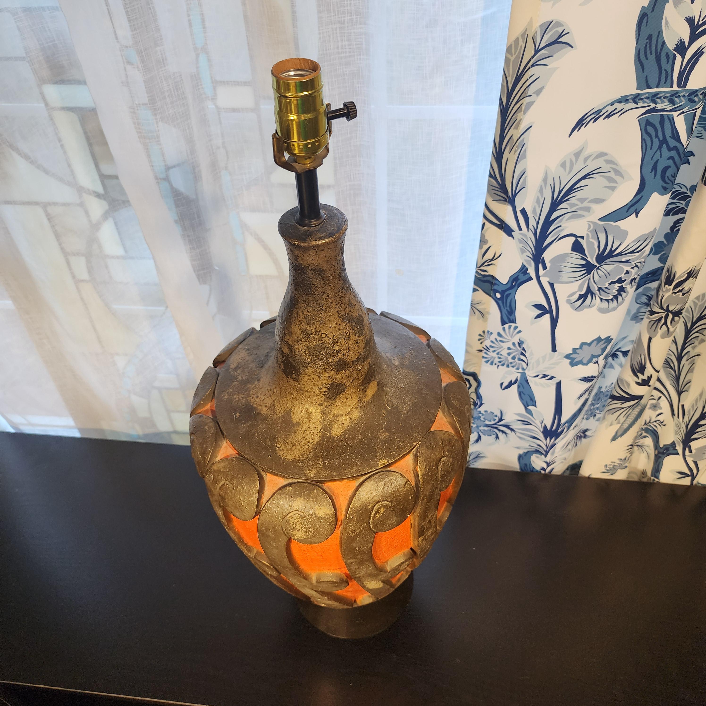Vintage 70s Jo Wallis Designed Mid-century Modern Table Lamp