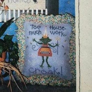 Home-work! cross stitch embroidery pattern by Lizzie Kate