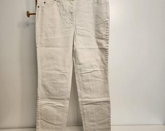 14 Khaki Appleseed's Relaxed Straight Leg Trousers, Size 14