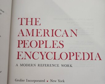 洋書 ① THE AMERICAN PEOPLES ENCYCLOPEDIA The American Peoples Encyclopedia [Complete Set]: Books