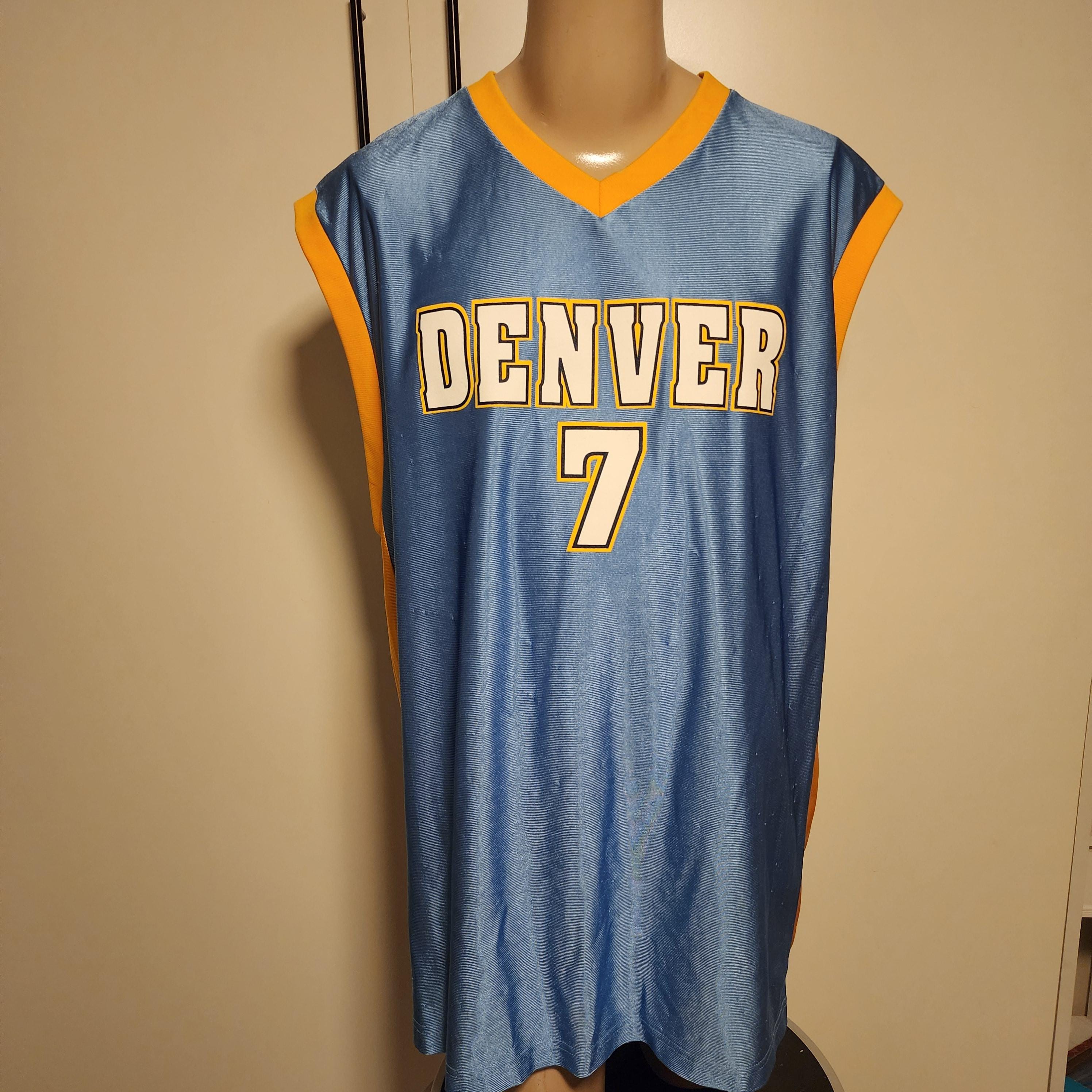 NBA XXL Denver Nuggets Basketball Jersey #7 Chauncey Billups Mens