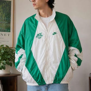 Vintage Green Nike Jacket - Etsy