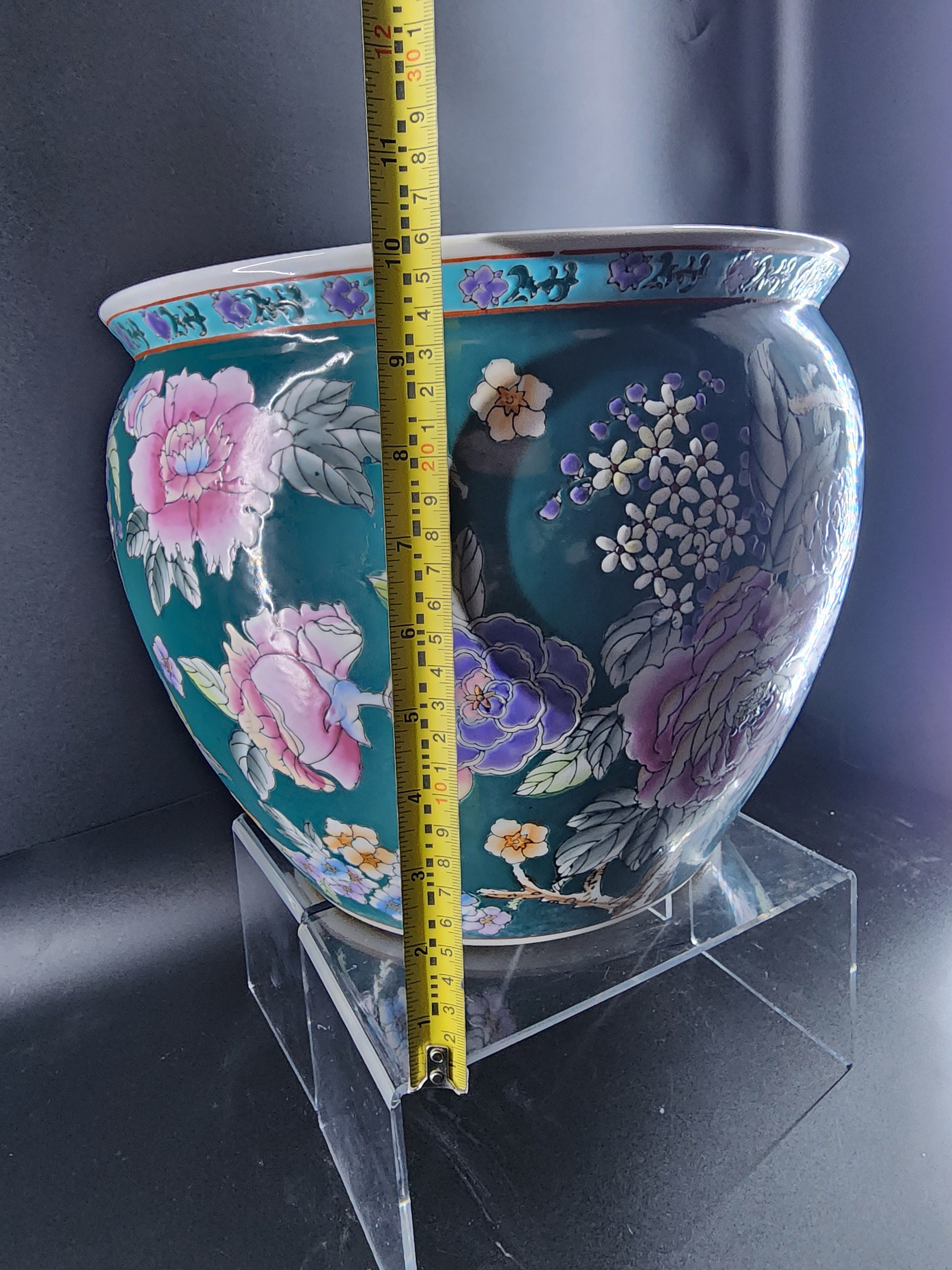 X-large 12.75 X 10 Japanese/ Oriental Jardinière Planter, Hand Painted Planter, Floral Pattern, Koi Fish Interior Design - Etsy X-large 12.75 X 10 Japanese/ Oriental Jardinière Planter, Hand Painted Planter, Floral Pattern, Koi Fish Interior Design - Etsy