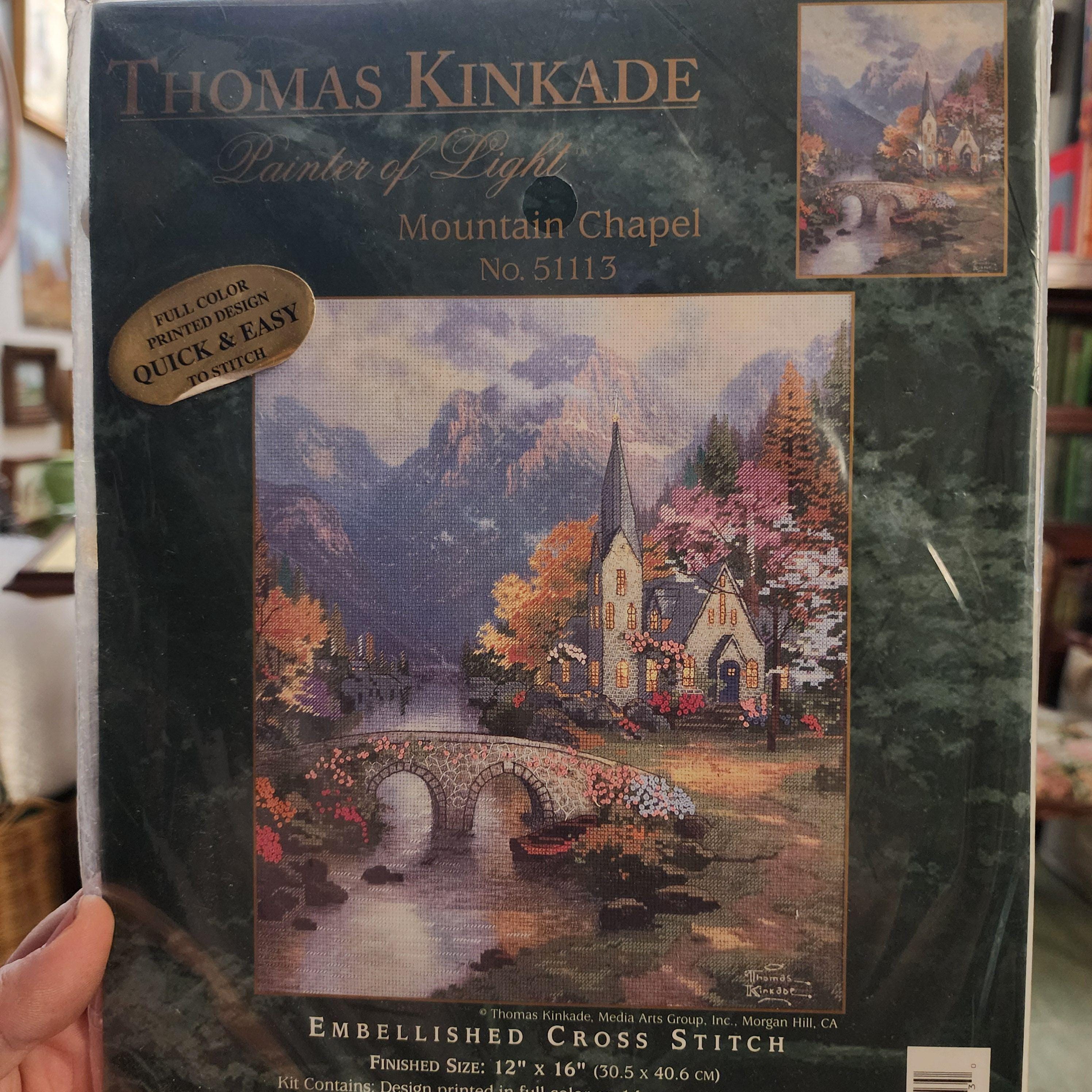 Vintage Thomas Kinkade Needlepoint and Cross Stitch Kits - large size - UNOPENED sold individually