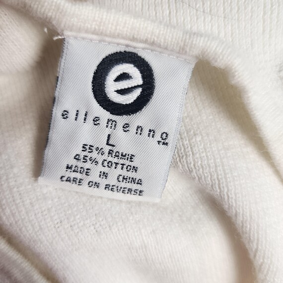 L off white layerable basic cotton blend button u… - image 2