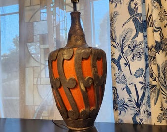 Vintage 70s Jo Wallis Designed Mid-century Modern Table Lamp