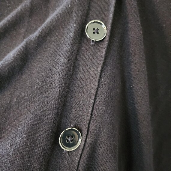 L Black Basic Buttoned Cardigan by Talbots Long S… - image 3