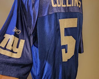 90sNIKE NEW YORK GIANTS COLLINS ♯5ゲームシャツ Vintage 90s New York Giants Kerry Collins #5 Champion Jersey