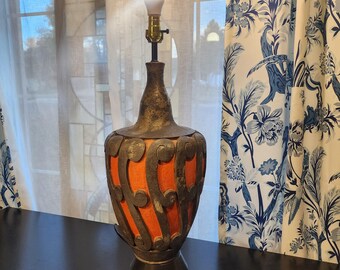 Vintage 70s Jo Wallis Designed Mid-century Modern Table Lamp