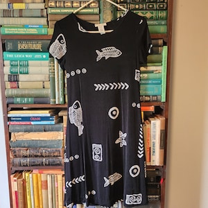 Abstract Fish Dress - Etsy