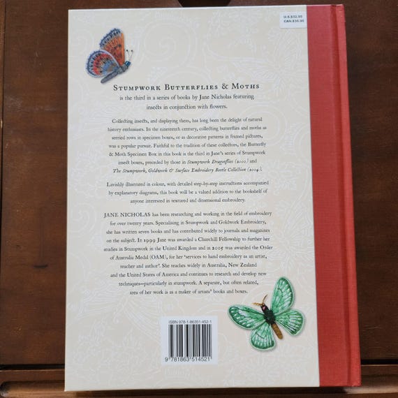 【洋書】Stumpwork Butterflies & Moths Stumpwork Butterflies & Moths by Jane Nicholas – a Book Review