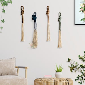 Wrapped Knot Wall Hanging Rope Art, Modern Macrame Rope Wall Art, Unique Handmade Gift, Celtic Knot Decor, Minimalist Home Decor