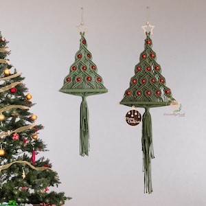 Macrame Christmas Tree Wall Hanging: Boho Holiday Decor