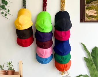 12 Crochets à Chapeaux Adhésifs - Porte-casquettes Mural, Organisateur Invisible, Support Colle Forte