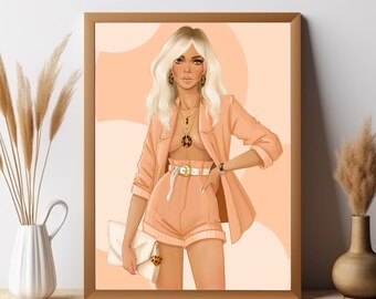 Digital Print, Digital Art Print, Fashion Print, Fashion Illustration, Fashion Art Print, Fashion Art Poster, Fashion Poster, Art Print