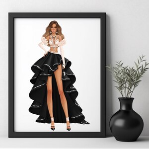 Fashion Illustration, Fashion Print, Digital Print, Fashion Art Print, Art Print, Fashion Poster, Art Poster, Digital Sticker
