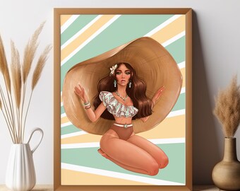 Póster de arte, Impresión de arte moderno, Impresión de arte, Impresión de arte de moda, Impresión de moda, Ilustración de moda, Dibujo de moda, Impresión digital de pared