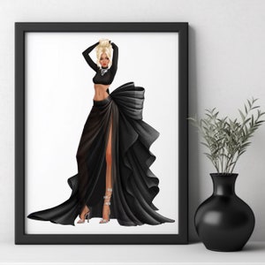 Fashion Print, Digital Print, Fashion Poster, Fashion Illustration, Fashion Art Print, Art Print, Art Poster, Wall Décor