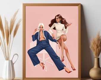 Digital Art Print, Fashion Illustration, Fashion Art Illustration, Fashion Art Print, Fashion Print, Fashion Art Poster, Wall Art Print
