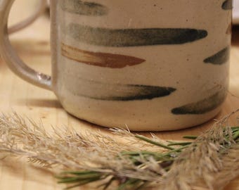 Teacup/Handmade Cup with handle/Handmade Mug/Handmade Earth Cup with handle