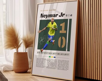 ネイマール FIFA ワールドカップ ブラジル 記念ポスター ネイマールJrポスター、ブラジルサッカーポスター - Etsy 日本